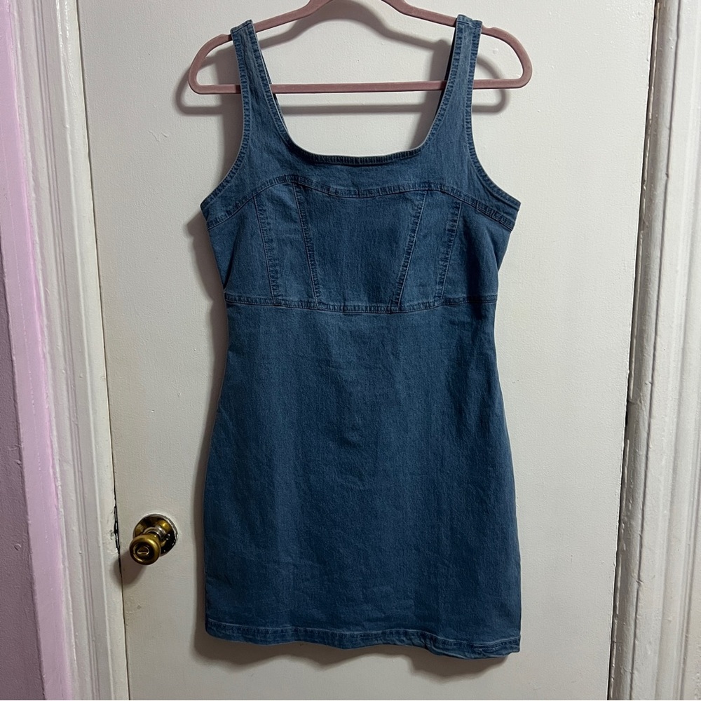 Derek Heart Blue Denim Mini Dress